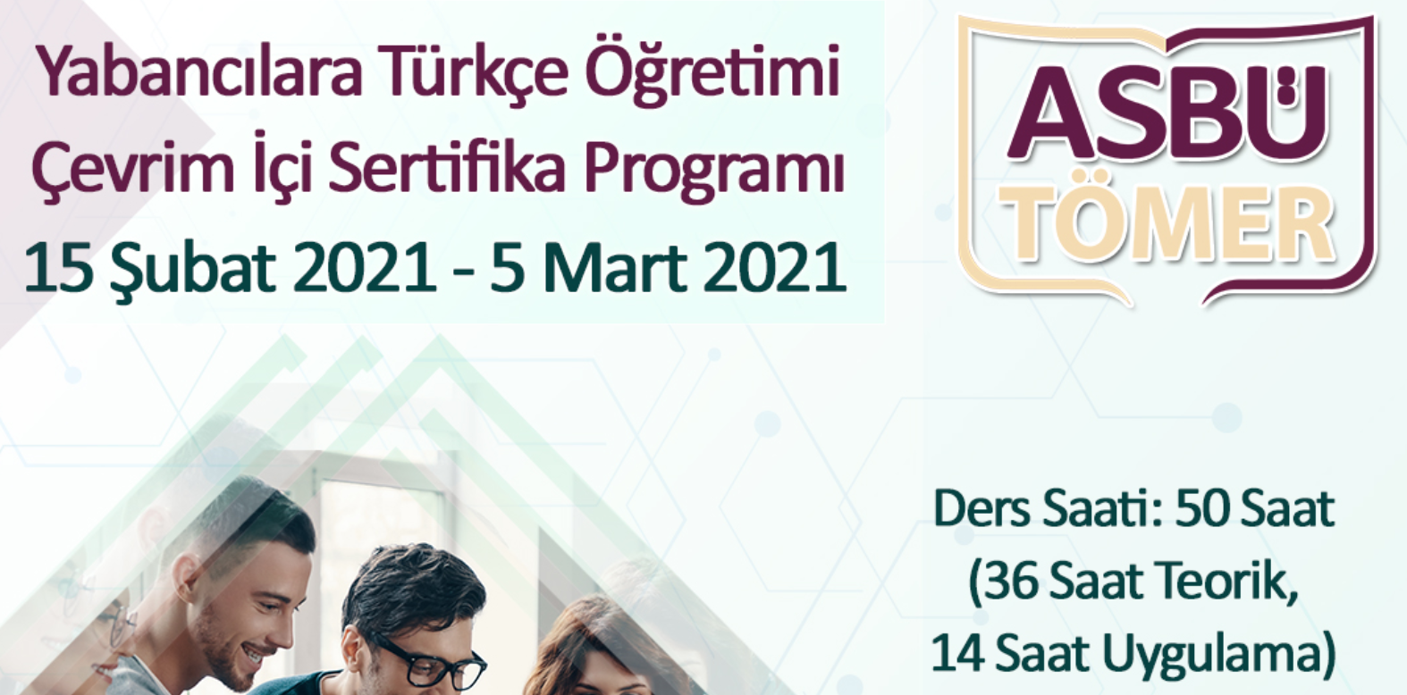 Yabancılara Türkçe Öğretimi Çevrim İçi Sertifika Programı ASBÜ TÖMER