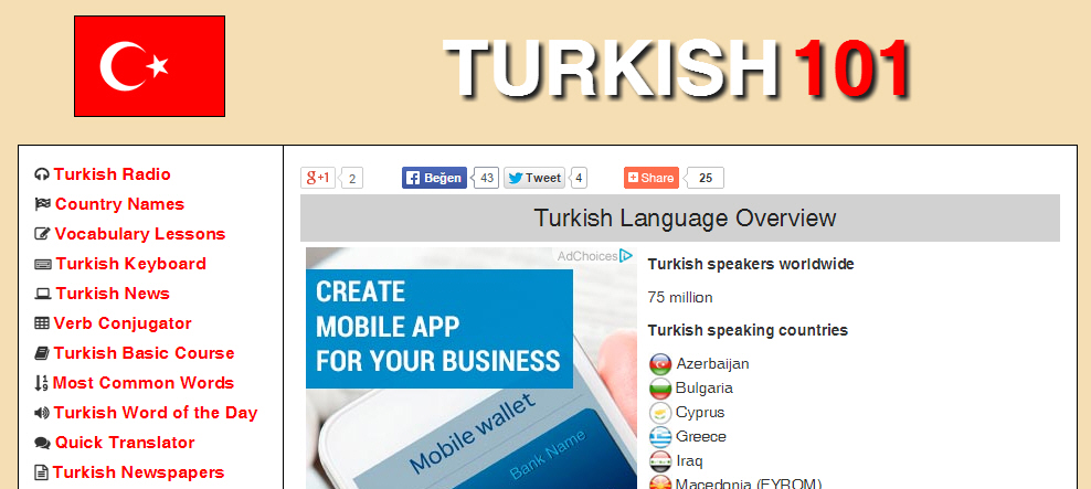 TURKISH 101 - Learn Turkish Online